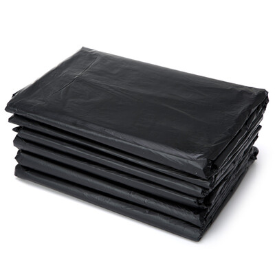

Jingtang large commercial property office thickened flat black garbage bag 6080cm 1 pack 100 packs