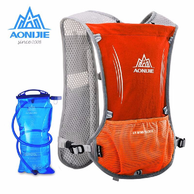 

AONIJIE Reflective Vest Sport Water Bottle Backpack Bag for Running Cycling Clothes Safety Gear with 15L Hydration Bladder