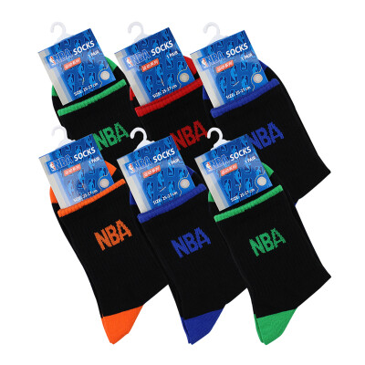 

[Jingdong Supermarket] NBA socks men's socks basketball socks elastic band elastic elastic socks breathable combed cotton socks men's cotton socks 6 pairs of