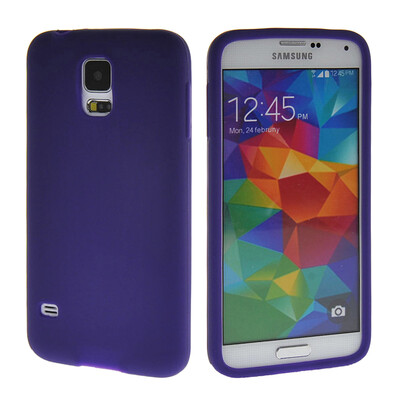 

MOONCASE Мягкие гибкие гель ТПУ Оболочка задняя крышка чехол для Samsung Galaxy I9600 S5 фиолетовый