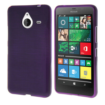 

MOONCASE Durable Colors Soft Silicone Gel TPU Flexible Shell Protective Case Cover for Microsoft Lumia 640  Purple