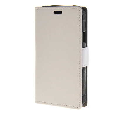 

MOONCASE Vivid colors Leather Wallet Card Slot Bracket Back Case Cover for Samsung Galaxy Xcover 3 G388F White