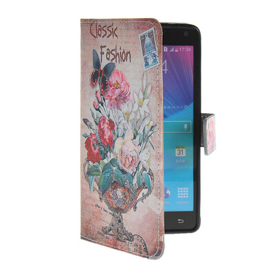 

MOONCASE Pattern Style Leather Side Flip Wallet Card Slot Pouch Stand Shell Back ЧЕХОЛ ДЛЯ Samsung Galaxy Note 4 N9100
