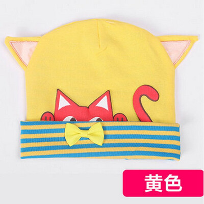 

Buebos Ninos 2015 Hot Selling Autumn Cotton Baby Cap Kitten Patten Soft Crochet Knit Infant Beanie Cap Hat Christmas Gift