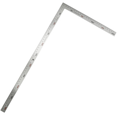 

KATA Stainless Steel Turner 500mm Ruler Steel Square -shaped Ruler Right Angle Carpenter Ruler 90 Degree Square KT3305