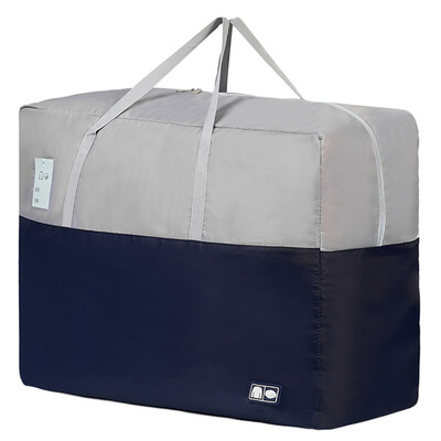 

40000 km travel storage bag luggage clothing finishing bag large capacity portable Oxford cloth waterproof moving storage bag travel home dual-use SW1160 gray blue