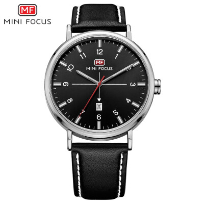 

MINI FOCUS Leather Strap Business Fashion Men Watch MF0019G
