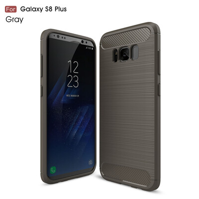 

Goowiiz Phone Case For Samsung Galaxy S8S8 Plus Fashion Slim Carbon Fiber TPU Soft Silicone Prevent falling