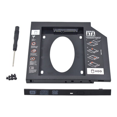 

2nd SSD HDD Hard Drive Caddy Adapter 2595 mm SATA for HP Dell Lenovo ASUS Notebooks