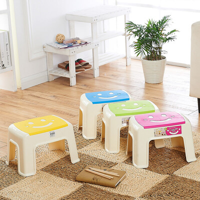 

Shunmei bathroom stool bathroom old non-slip plastic stool smiley cartoon square stool bathroom stool children stool SM-2053