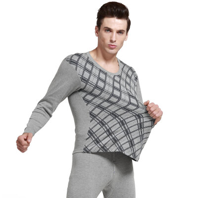 

Antarctic people Qiu Qiu Qiu men's underwear fashion Shu skin cotton jacquard youth in the elderly thermal underwear sets N693D10041 possession of green - positive grid