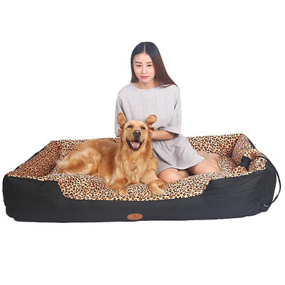 

Huapeng pet hoopet leopard small dog autumn&winter kennel cat nest Teddy VIP washable pet nest Alaska dog supplies 60CM
