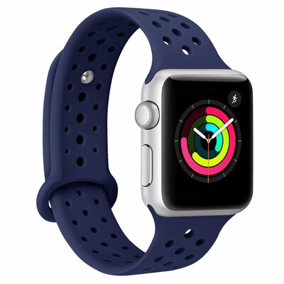 

Colorful Soft Silicone Replacement Sport Band 38mm 42mm for Apple Watch Series1 2 3 Wrist Bracelet Strap For iWatch Sports Edition