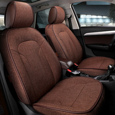 

Purple wind chime Audi Q3 special car seat cushion imitation linen fabric all surrounded by car special custom original car line car seat cushion four seasons universal car seat cover G32 red brown - standard version