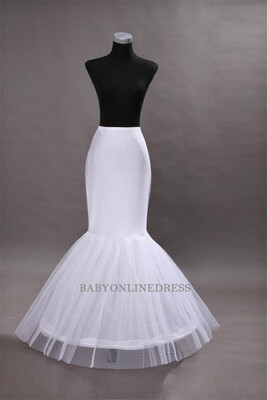 

2018 Hot Sale Mermaid Wedding Petticoat White Jupon For Wedding Dress Crinoline Bridal Gowns Wedding Accessories