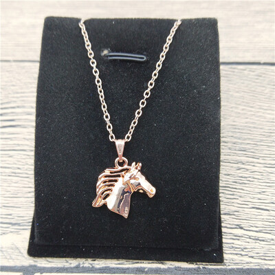 

New Horse Necklace Trendy Style Horse Pendant Necklace Women Fashion Pet Horse Jewellery