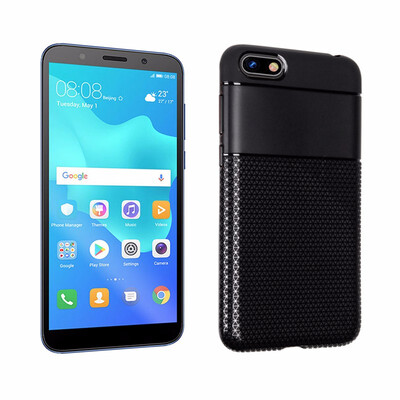 

Goowiiz Phone Case For Huawei Y5 2018Y5 Prime 20187 Play Fashion Triangular texture Soft Silicone Prevent falling