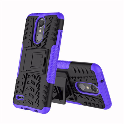 

Goowiiz Phone Case For LG K8 2018 EuropeanK9 2018 Tire Texture Rugged Protection PCTPU Full Protection
