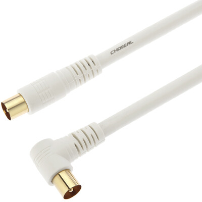 

Akiara CHOSEAL QQ005T2 TV radio frequency cable 4P white double magnetic ring closed line gold-plated plug plug - plug 2 meters