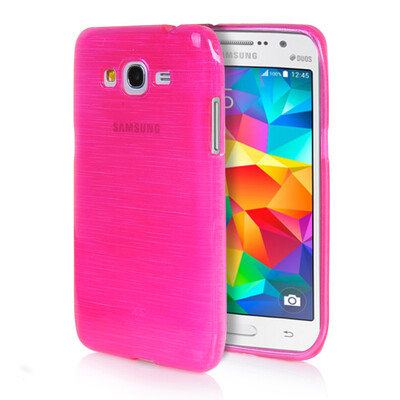 

MOONCASE Soft Flexible Silicone Gel TPU Skin Shell Back ЧЕХОЛ ДЛЯ Samsung Galaxy Grand Prime G530H Hot pink