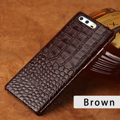 

Genuine Leather Phone Case For Huawei P9 P10 Plus Crocodile Texture Back Cover For Mate 9 10 Cases