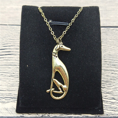 

New Italian Greyhound Necklace Trendy Style Spanish Grey Hound Whippet Pendant Necklace Women Fashion Pet Dog Jewellery