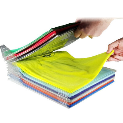 

Antiwrinkle Neat Clothes Storage Holder Rack Tshirt Organizing System Travel Closet Organizer Shirt Folder