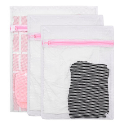 

Pinmai laundry bag three-piece coarse mesh designer wash bag square wash clothes bag washing machine special mesh bag large medium&small coarse grid 3 piece set