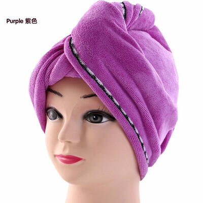 

Cntomlv women bathroom super absorbent quictk-drying microfiber Bath towel hair dry cap salon towel 2363cm