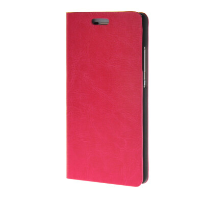 

MOONCASE Leather Side Flip Wallet Card Holder Stand Shell Pouch ЧЕХОЛ ДЛЯ Huawei Ascend P8 Hot pink