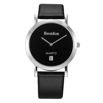 

BESTDON BD9951G Men's Fashionable Simple Waterproof Quartz Wrist Watch （Black+Silver）