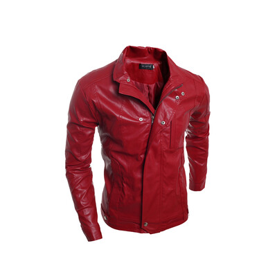 

Zogaa New Men Jacket Fashion Stand Collar Waist