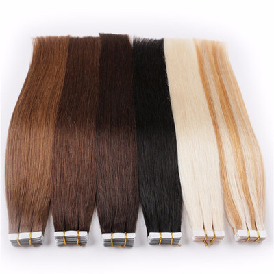 

Bhf Hair Tape In Human Hair Extensions 16 Remy Brazilian Straight Hair 100 Human Hair 4 20PcsPack 40GPack