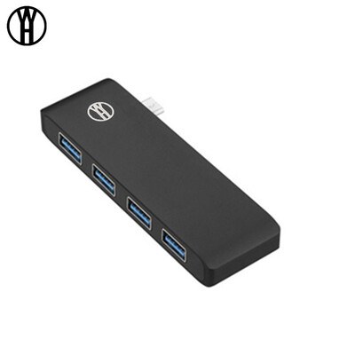 

WH T4 usb Type C Hub 4 in 1 USB C Hub Adapter with 4 USB 30 ports transmissionport with High-speed for MacBookPro adapter
