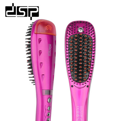 

DSP LCD Display Electric Hair Straightener Brush Wide Plates Hair Stying Set For Straighten Hair 110-240V 5060 HZ 60W E-10040