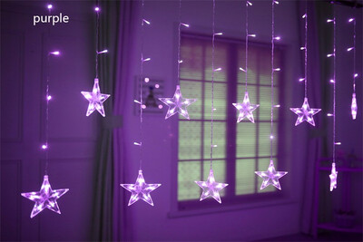 

2M LED Christmas Light AC220V EU Romantic Fairy Star LED Curtain Star String Lights For Holiday Wedding Garland Decoration