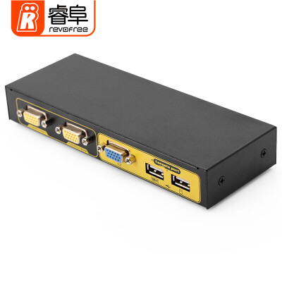 

REVOFREE VGA splitter 1 into 8 out one point eight-screen computer monitor one for eight video sync crossover 8-port-600 bandwidth CY-V6008