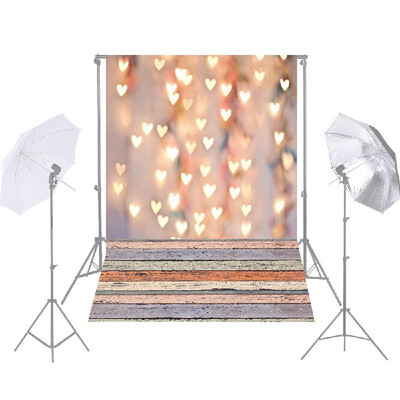 

Andoer 15 21m5 7ft Photography Background Romantic Love Golden Heart Backdrop Photo Studio Props