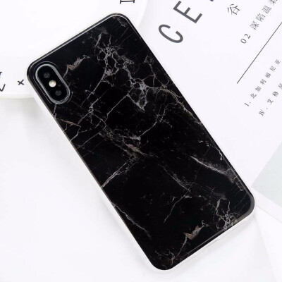 

Glossy Marble Case For iPhone 5 6 7 8 PLUS X Stone Image Pattern Cases Silicon Back Cover