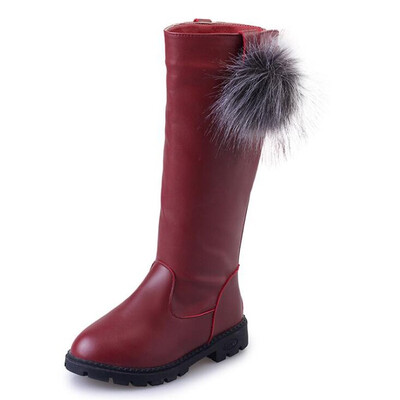 

Winter Kids Boots Girls Boots Children High Bow Tie Shoes Girls Pincess Dress Boots Big Kids Shoes 2019