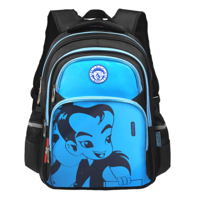 

Confucius school bag primary school student bag 1 - 6 grade reflective ultra-light multi-pocket easy to clean K503 blue children&39s school bag