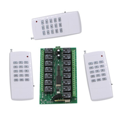 

MITI 12 volt wireless remote switch 1000M 15CH ON OFF Relay 1 Receiver & 3 Transmitter