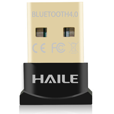 

Адаптер Le Hai (Хайле) HU-601H USB4.0 Bluetooth / приемник мобильного компьютера гарнитура аудио принтеры передатчик / приемник поддерживает win10 черный