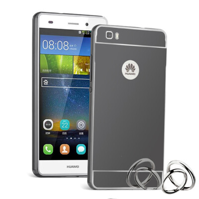 

MOONCASE Plating Metal Frame Edge Mirror Back Protective Shell 2 in 1 Thin Case Cover for Huawei Ascend P8 Lite 5.0