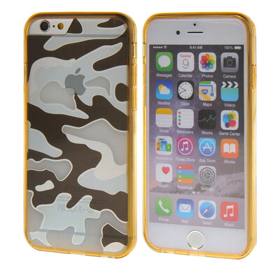 

MOONCASE Camouflage Style Soft Flexible Silicone Gel TPU Skin Shell Back Case Cover for Apple iPhone 6 ( 4.7 inch ) Brown