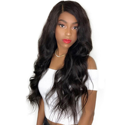 

250 Density Lace Front Wig Brazilian Pre Plucked Human Hair Wigs Body Wave Dolago