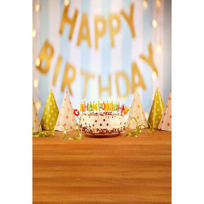 

Happy Birthday Photo Backdrop 57FT Vinyl Fabric Cloth Digital Printing Photo Background S-3226