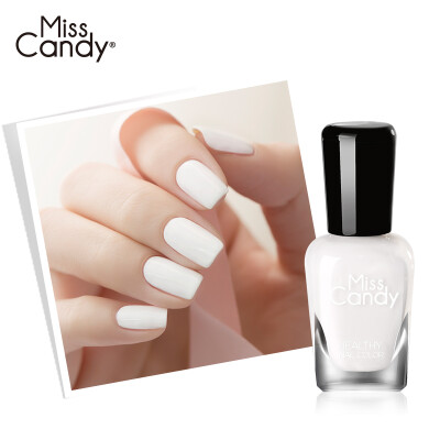 

Miss Candy healthy nail polish can tear nail polish tasteless environmentally friendly nail art space ivory white NA021