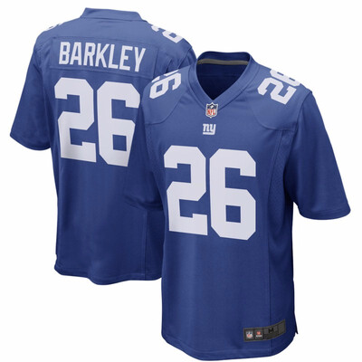 

Mens New York Giants Saquon Barkley Nike Royal 2018 NFL Draft First Round Pick Game Jersey