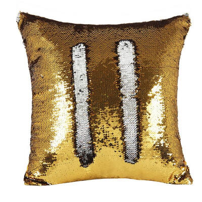 

Cntomlv Sequin Throw Pillow DIY Two Tone Glitter Magical Color Cushion Cover Sofa Home New Year Decorative Cojines Pillowcase